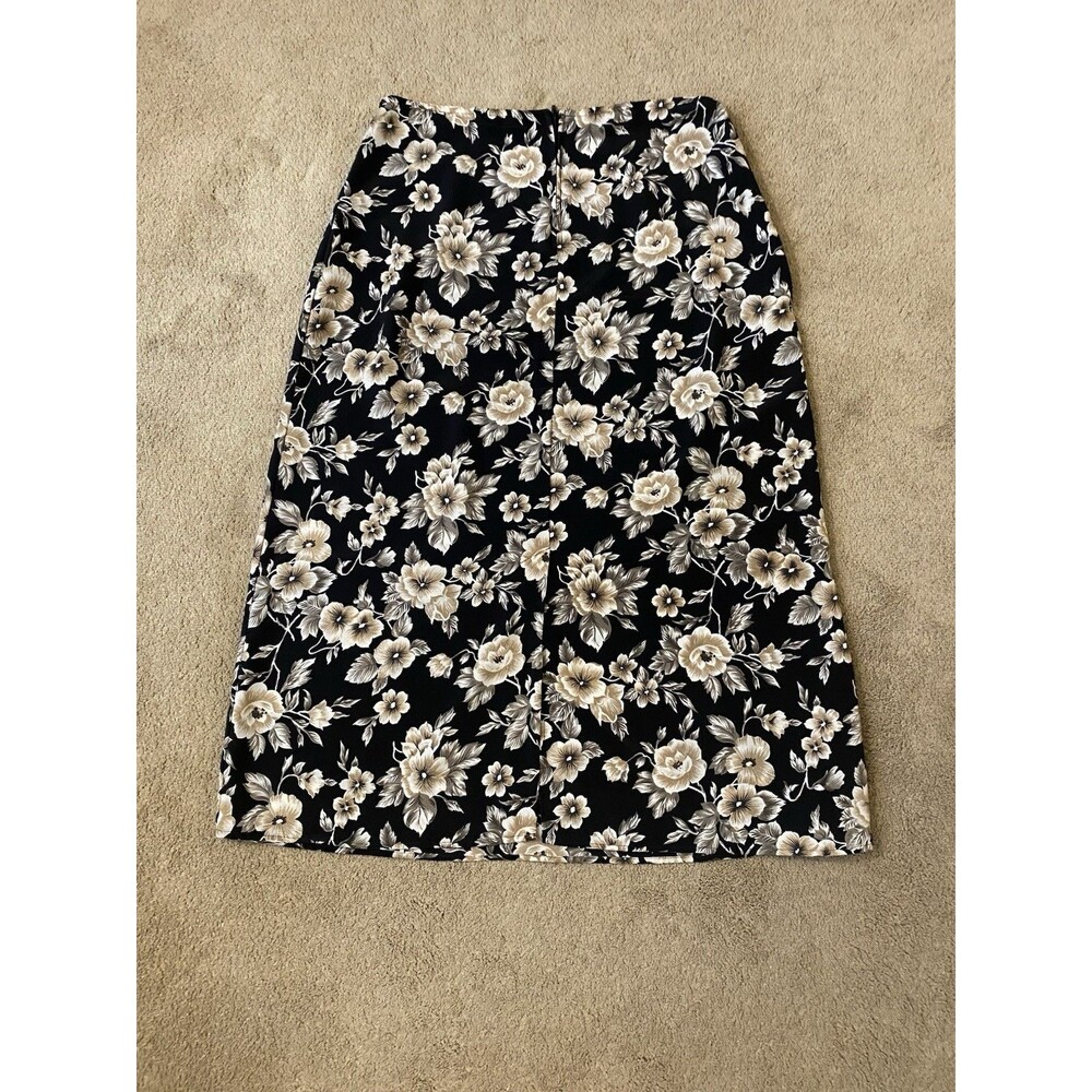 Vintage 90s/Y2K Laura Tyler Floral Maxi Skirt Whimsigoth Size 15/16 Petite - Picture 9 of 10